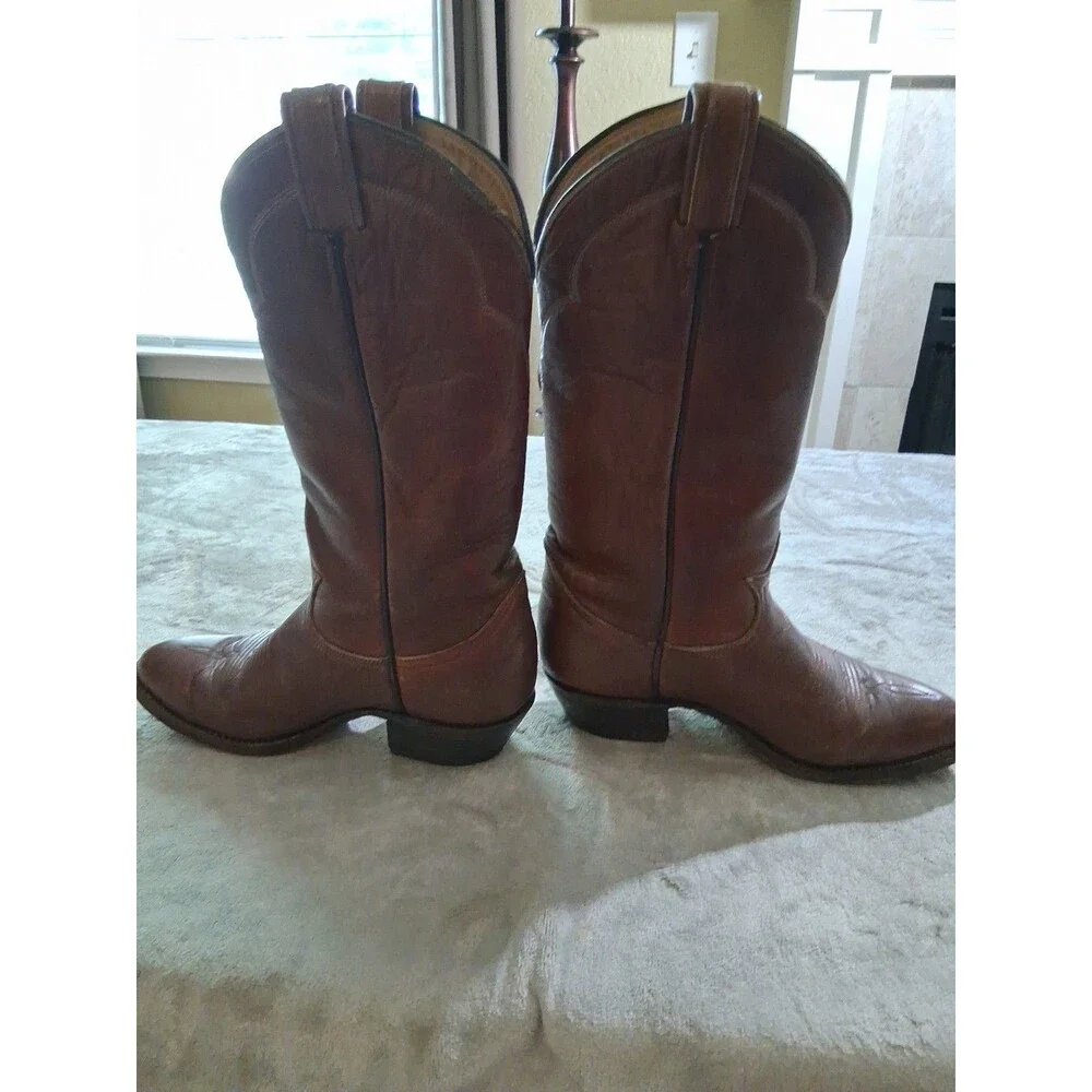 Vintage Women’s Brown Tony Lama Embroidered Cowboy Boots Size 6 - Picture 6 of 13